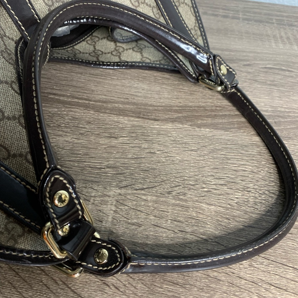 ❤️❤️Sold❤️❤️Gucci mono Pvc leather hobo bag - Picture 6 of 12